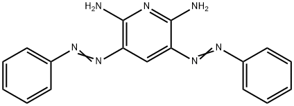 3,5-Bisphenylazo-2,6-diaminopyridine Struktur