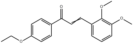 (2E)-3-(2,3-dimethoxyphenyl)-1-(4-ethoxyphenyl)prop-2-en-1-one Struktur