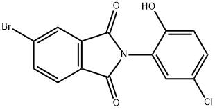 5-bromo-2-(5-chloro-2-hydroxyphenyl)-1H-isoindole-1,3(2H)-dione Struktur