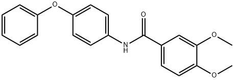 3,4-dimethoxy-N-(4-phenoxyphenyl)benzamide Struktur