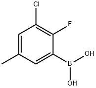 (3-CHLORO-2-FLUORO-5-METHYLPHENYL)BORONIC ACID Struktur