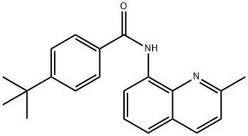 4-tert-butyl-N-(2-methylquinolin-8-yl)benzamide Struktur