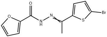 N-[(Z)-1-(5-bromothiophen-2-yl)ethylideneamino]furan-2-carboxamide Struktur