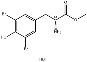 D-Tyrosine, 3,5-dibromo-, methyl ester, hydrobromide Struktur