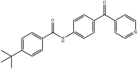 4-tert-butyl-N-[4-(pyridine-4-carbonyl)phenyl]benzamide Struktur