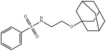 N-[2-(1-adamantyloxy)ethyl]benzenesulfonamide Struktur