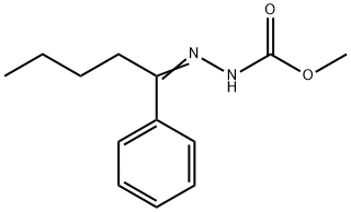 methyl 2-(1-phenylpentylidene)hydrazinecarboxylate Struktur