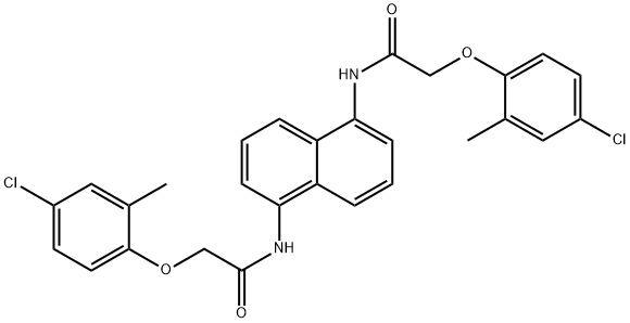 N,N'-1,5-naphthalenediylbis[2-(4-chloro-2-methylphenoxy)acetamide] Struktur