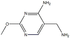 5-(Aminomethyl)-2-methoxypyrimidin-4-amine Struktur