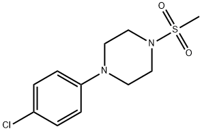 1-(4-chlorophenyl)-4-methylsulfonylpiperazine Struktur