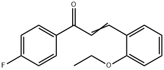 (2E)-3-(2-ethoxyphenyl)-1-(4-fluorophenyl)prop-2-en-1-one Struktur