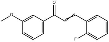 (2E)-3-(2-fluorophenyl)-1-(3-methoxyphenyl)prop-2-en-1-one Struktur