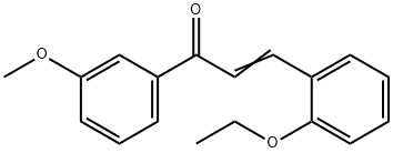 (2E)-3-(2-ethoxyphenyl)-1-(3-methoxyphenyl)prop-2-en-1-one Struktur