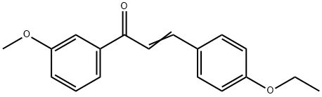 (2E)-3-(4-ethoxyphenyl)-1-(3-methoxyphenyl)prop-2-en-1-one Struktur