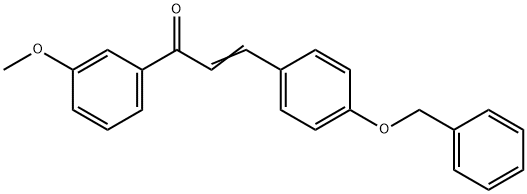 (2E)-3-[4-(benzyloxy)phenyl]-1-(3-methoxyphenyl)prop-2-en-1-one Struktur