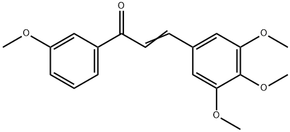 (2E)-1-(3-methoxyphenyl)-3-(3,4,5-trimethoxyphenyl)prop-2-en-1-one Struktur