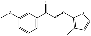 (2E)-1-(3-methoxyphenyl)-3-(3-methylthiophen-2-yl)prop-2-en-1-one Struktur