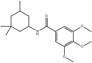 Benzamide,3,4,5-trimethoxy-N-(3,3,5-trimethylcyclohexyl)- Struktur