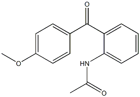 N-[2-(4-methoxybenzoyl)phenyl]acetamide Struktur