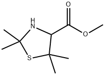 2,2,5,5-Tetramethyl-thiazolidine-4-carboxylic acid methyl ester Struktur