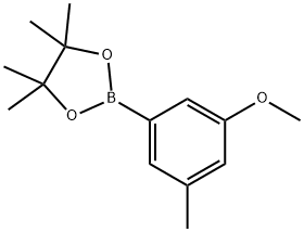 2-(3-methoxy-5-methylphenyl)-4,4,5,5-tetramethyl-1,3,2-dioxaborolane Struktur