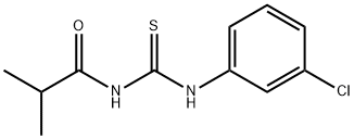 N-[(3-chlorophenyl)carbamothioyl]-2-methylpropanamide Struktur