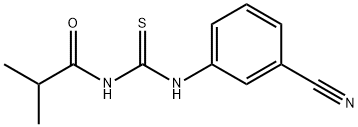 N-{[(3-cyanophenyl)amino]carbonothioyl}-2-methylpropanamide Struktur