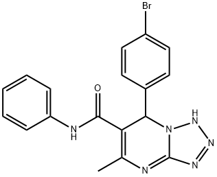 7-(4-bromophenyl)-5-methyl-N-phenyl-4,7-dihydrotetrazolo[1,5-a]pyrimidine-6-carboxamide Struktur