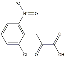 Benzenepropanoic acid,2-chloro-6-nitro-a-oxo- Struktur