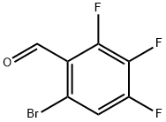 6-Bromo-2,3,4-trifluorobenzaldehyde Struktur