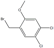 1-(bromomethyl)-4,5-dichloro-2-methoxybenzene Struktur