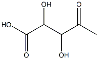 2,3-Dihydroxy-4-oxopentanoic Acid Struktur