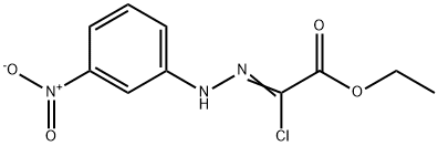 ethyl (2Z)-2-chloro-2-[2-(3-nitrophenyl)hydrazin-1-ylidene]acetate Struktur