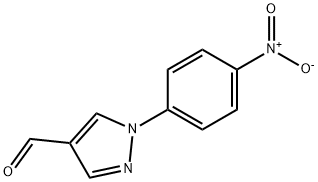 1-p-nitrophenylpyrazole-4-carboxaldehyde Struktur