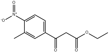 ethyl 3-(3-methyl-4-nitrophenyl)-3-oxopropanoate Struktur