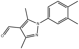 1-(3,4-DIMETHYLPHENYL)-3,5-DIMETHYL-1H-PYRAZOLE-4-CARBALDEHYDE Struktur