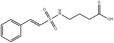 (E)-4-((2-phenylvinyl)sulfonamido)butanoic acid Struktur