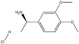 (R)-1-(3,4-Dimethoxyphenyl)ethanamine hydrochloride Struktur