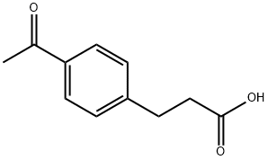 3-(4-Acetylphenyl)propanoic acid Struktur