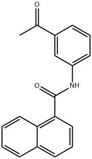 N-(3-acetylphenyl)-1-naphthamide Struktur