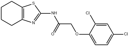 2-(2,4-dichlorophenoxy)-N-(4,5,6,7-tetrahydrobenzo[d]thiazol-2-yl)acetamide Struktur