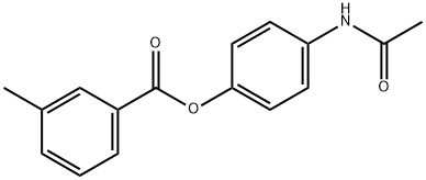 4-acetamidophenyl 3-methylbenzoate Struktur