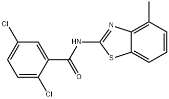 2,5-dichloro-N-(4-methylbenzo[d]thiazol-2-yl)benzamide Struktur