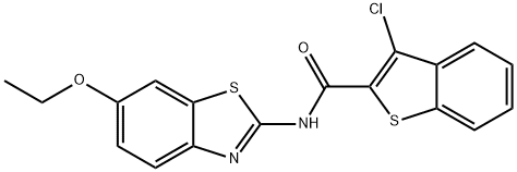 3-chloro-N-(6-ethoxybenzo[d]thiazol-2-yl)benzo[b]thiophene-2-carboxamide Struktur