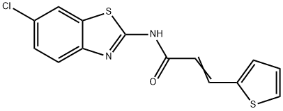 (E)-N-(6-chlorobenzo[d]thiazol-2-yl)-3-(thiophen-2-yl)acrylamide Struktur