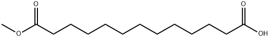 Tridecanedioic acid, monomethyl ester Struktur