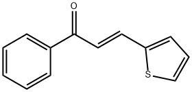 (2E)-1-phenyl-3-(thiophen-2-yl)prop-2-en-1-one Struktur