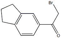 Ethanone, 2-bromo-1-(2,3-dihydro-1H-inden-5-yl)- Struktur