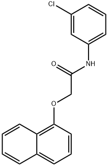 N-(3-chlorophenyl)-2-(naphthalen-1-yloxy)acetamide Struktur