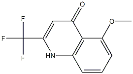 5-Methoxy-2-trifluoromethyl-1H-quinolin-4-one Struktur